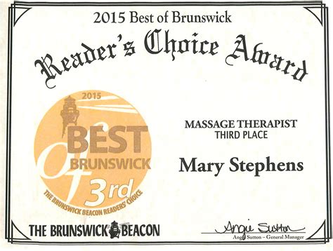 Award coverage for massage therapists .